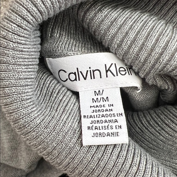 Calvin Klein Light Grey Knit Turtleneck - Picture 7 of 8